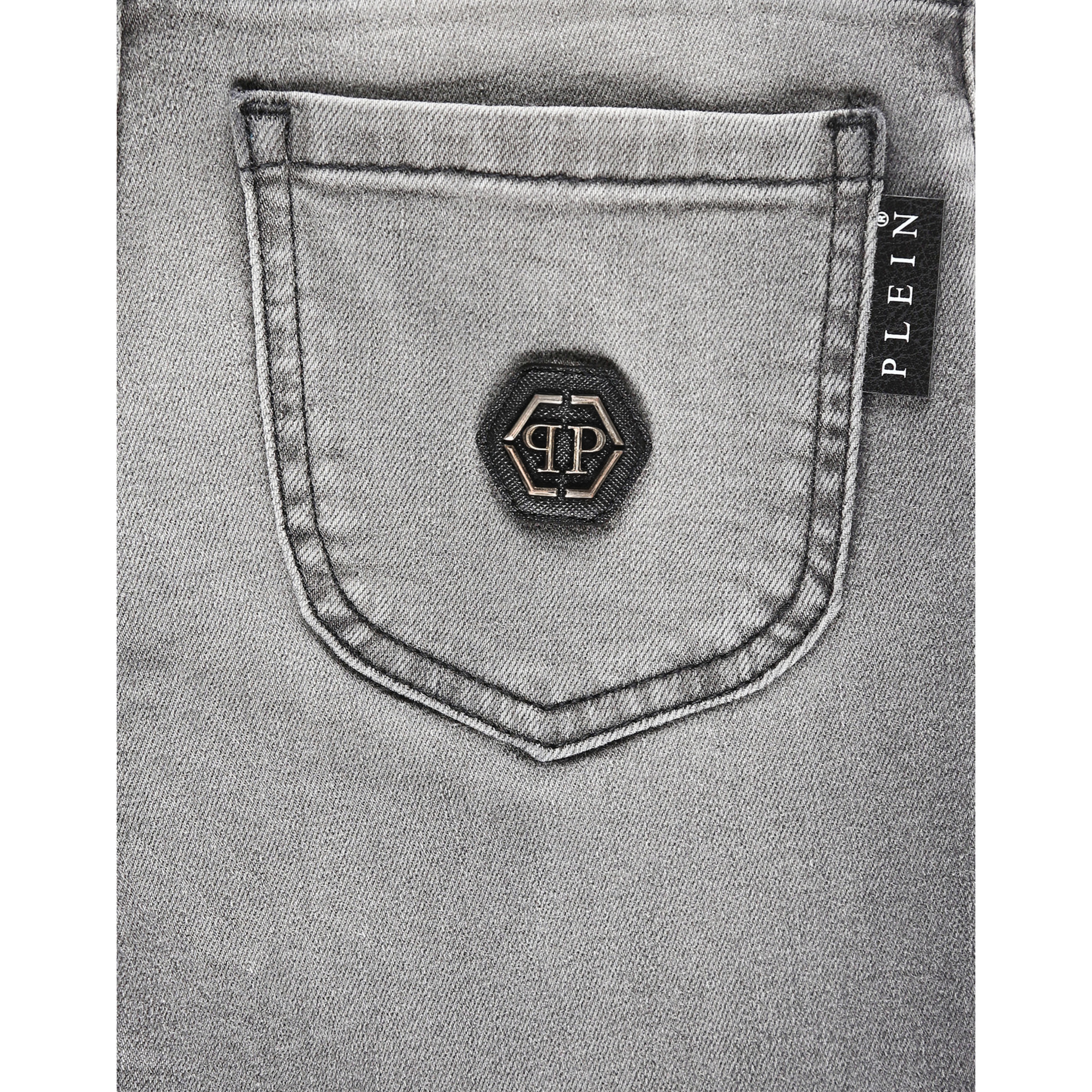 PHILIPP PLEIN Denim Trousers HEXAGON