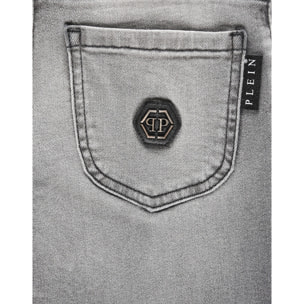 PHILIPP PLEIN Denim Trousers HEXAGON