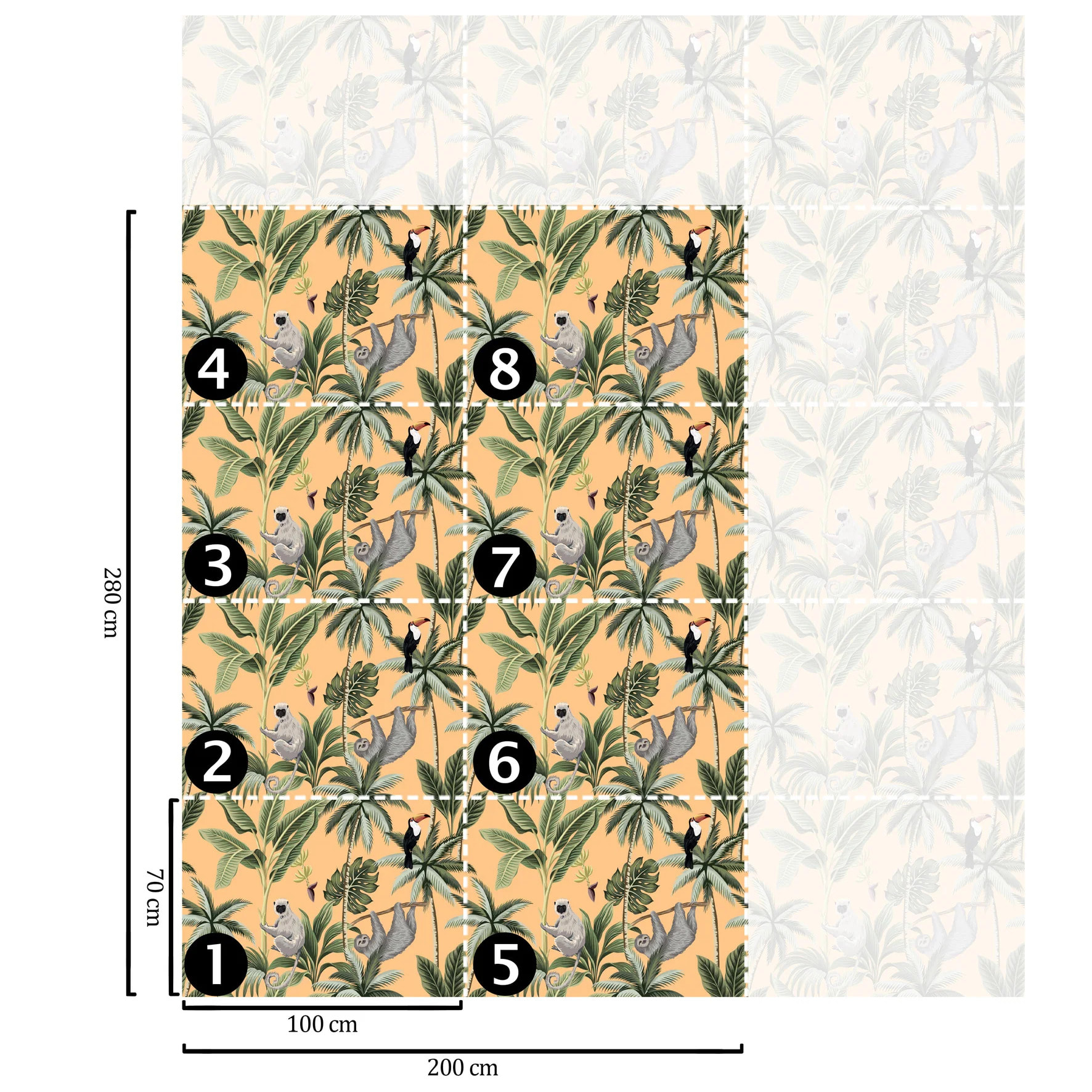 Carta da Parati Jungla Tropicale