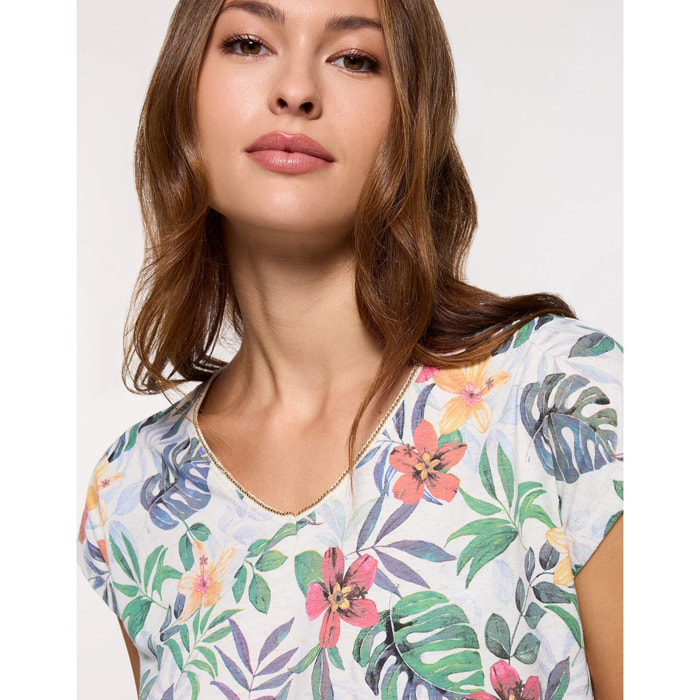 Camiseta Manga Corta Blanco - Hibimon