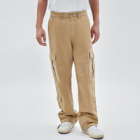 GUESS Originals - Pantalon David - inspiration cargo - 100% coton - beige