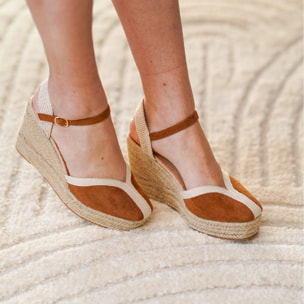 Sandalia de Mujer, Estilo Valenciana de Yute, Diseño Moderno con Punta Fina