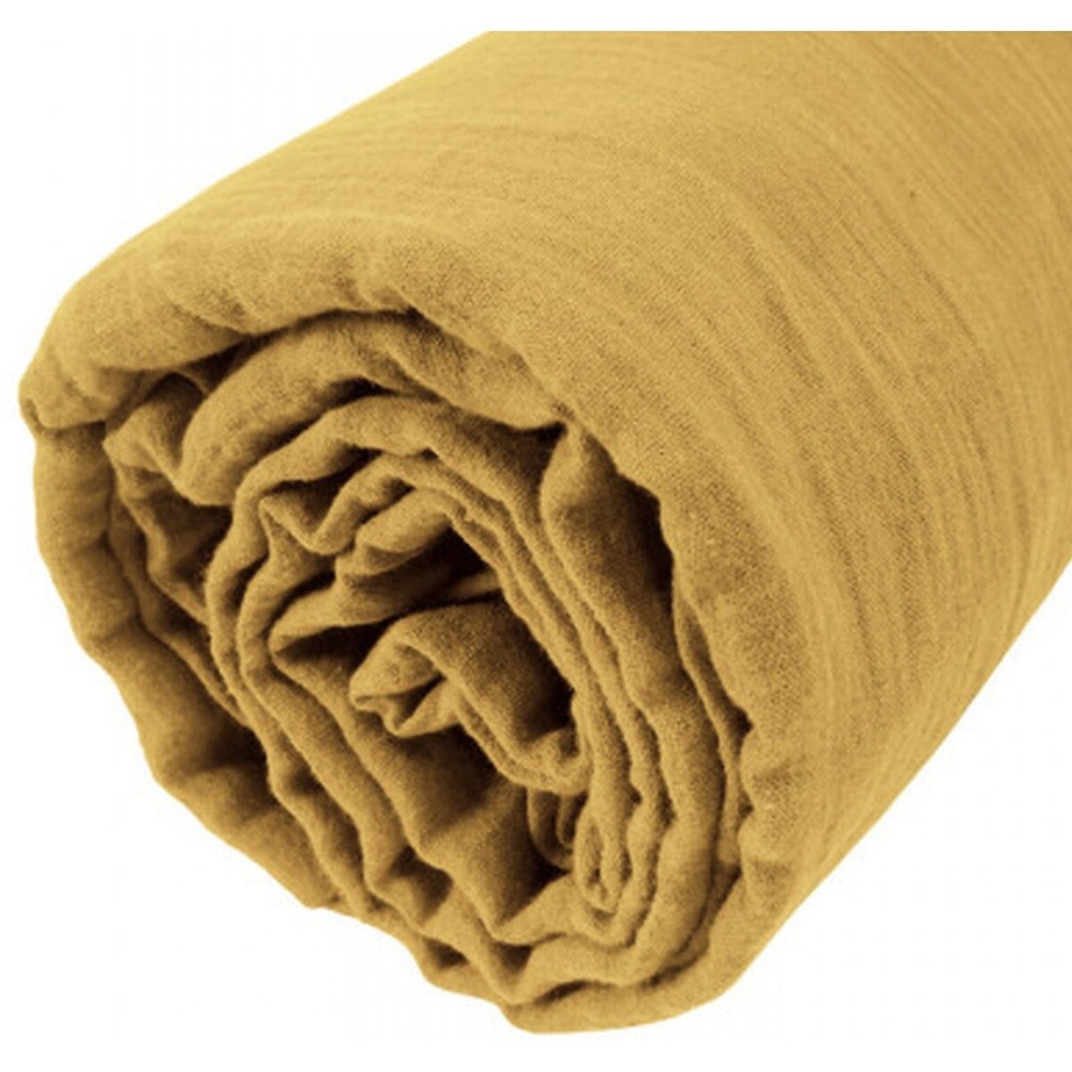 Drap Housse - Bonnet:30cm - 100% gaze De Coton Safran