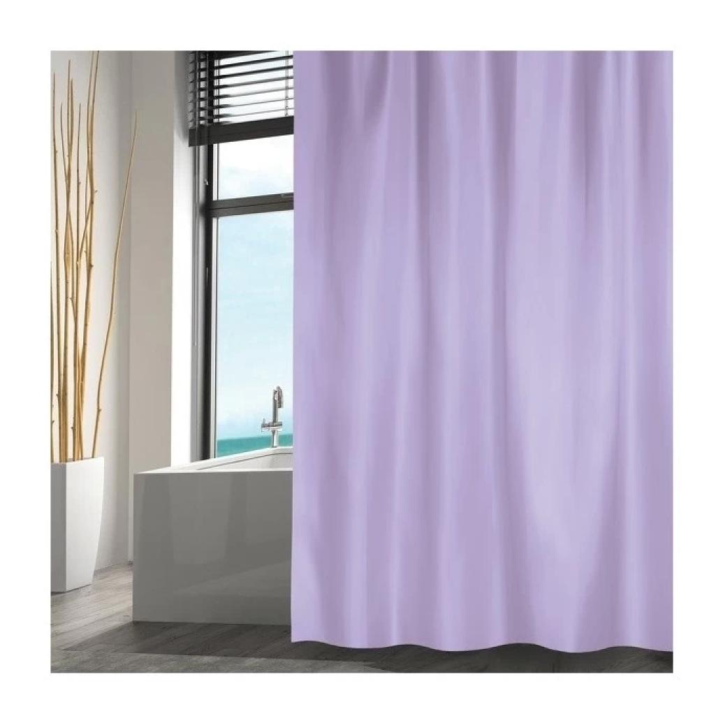 Rideau de douche Polyester 180x200cm Lavande MSV