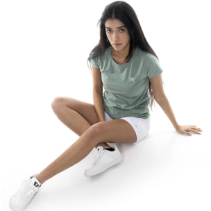 Pantalón corto de mujer Leone Basic de algodón elástico