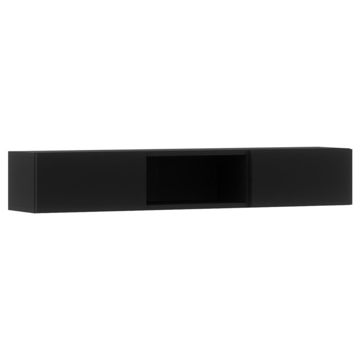 Felicia - étagère suspendue - 120 cm - Noir