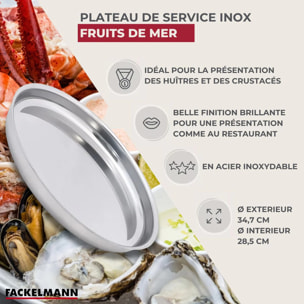 Plateau pour fruits de mer 35 cm Fackelmann Spécialités Culinaires