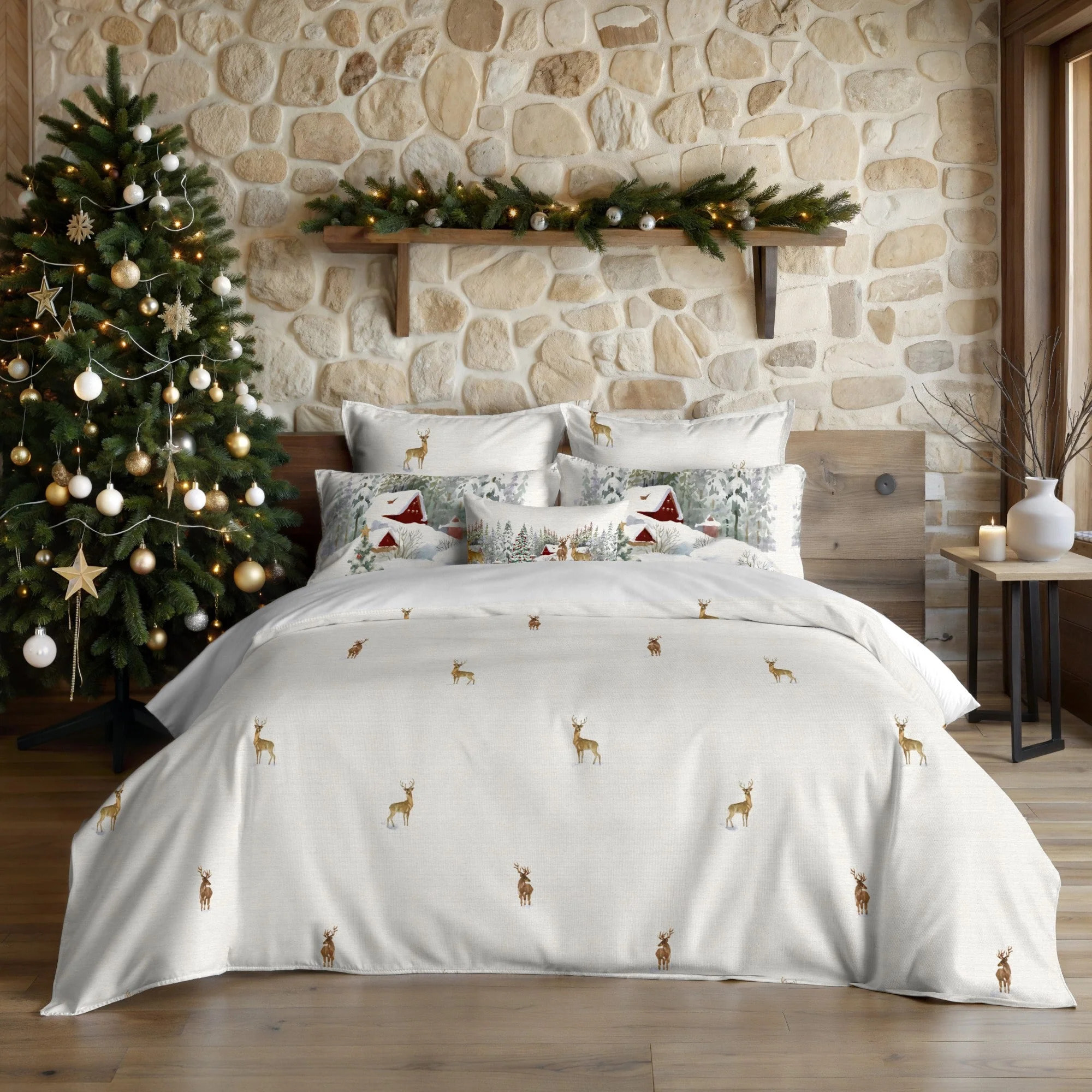 Housse de couette avec pressions Forest Cerf