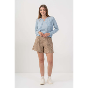 Kocca - Maglia cardigan con bottoni in nuance Donna