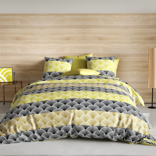 Parure housse de couette 2pcs 100%microfibre 60gsm hiko