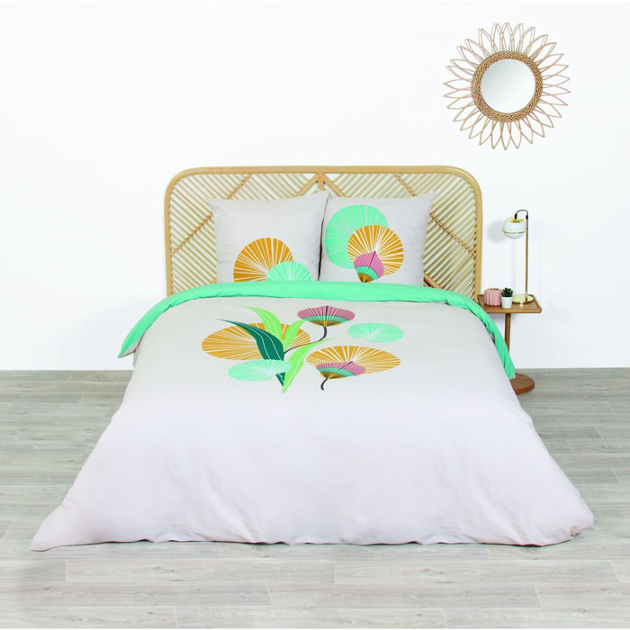 Parure Housse De Couette 3pcs Coton 57fils Gana