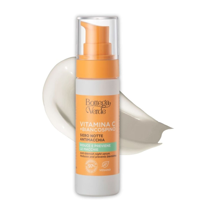 Vitamina C + Biancospino - Siero notte viso e mani - antimacchia