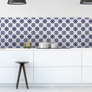 Stickers muraux - Sticker Mural Carrelage adhésif Cuisine Salle de Bain - 24 STICKERS CARRELAGES AZULEJOS MATHIA