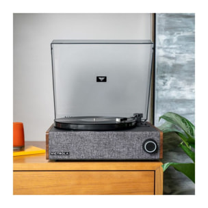 Platine vinyle VICTROLA EASTWOOD VTA-78 NOYER