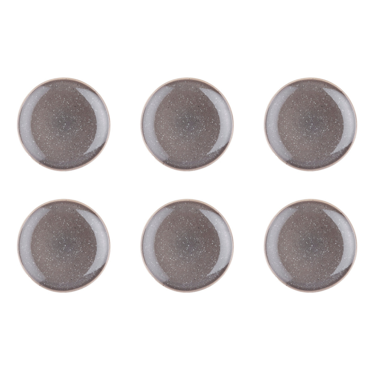 Assiette STELLAR Ø22cm - 6 pièces - Gris béton