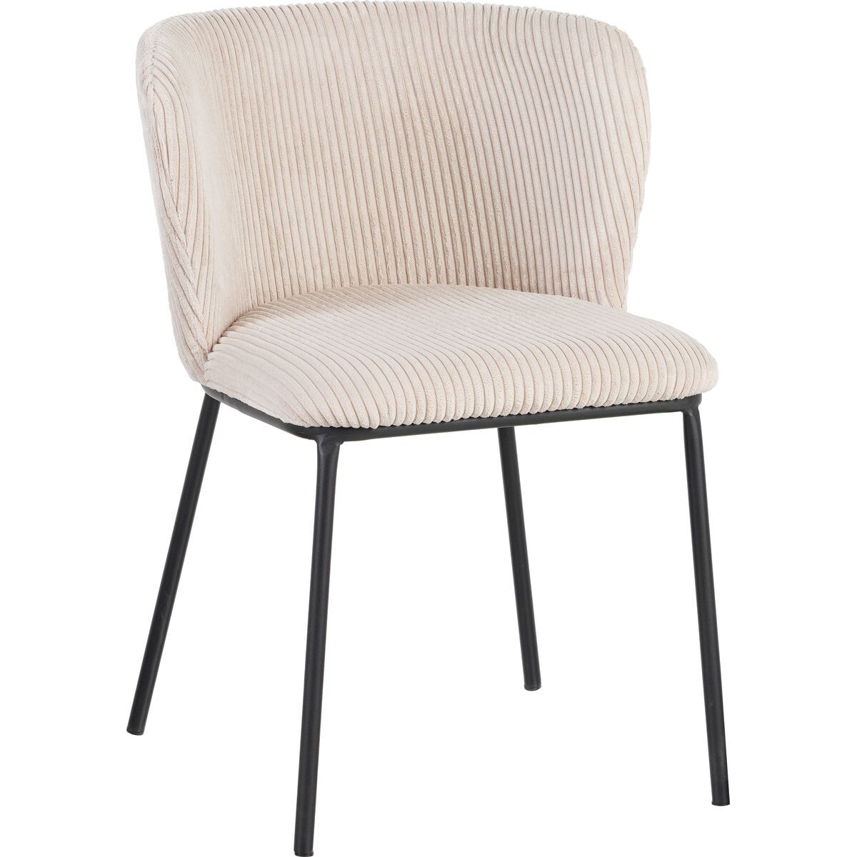 Lot de 2 chaises en velours côtelé - TOMA