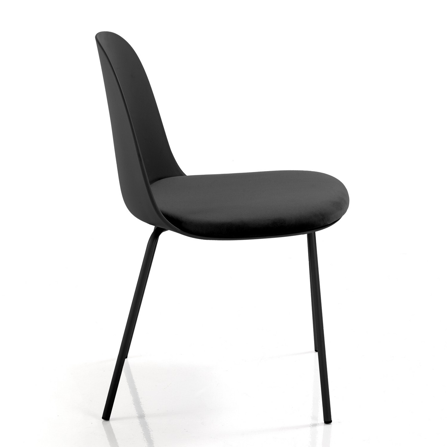 Tomasucci Lot de 4 Chaises CHLOE NOIRE