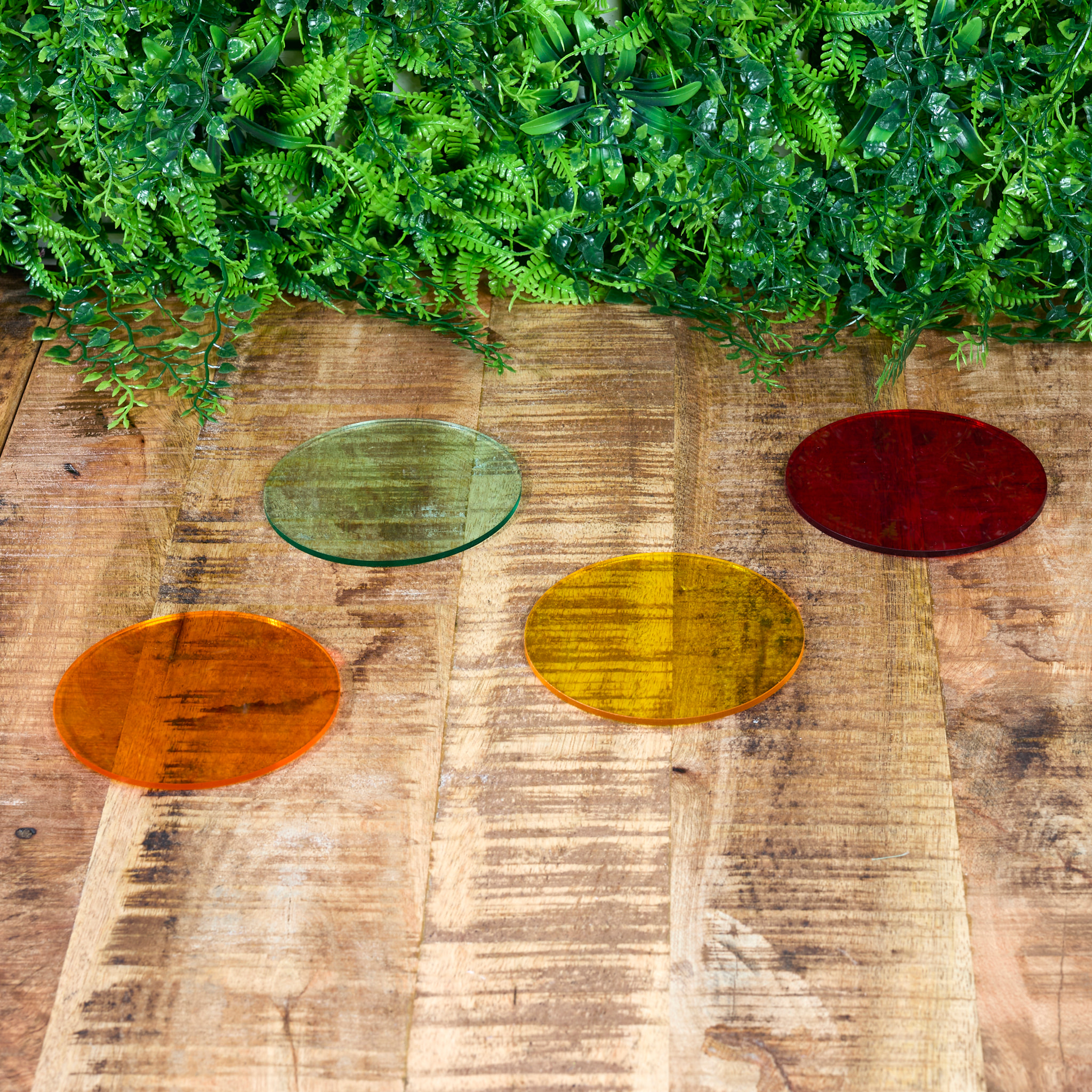 DESSOUS DE VERRE COLORES D10CM