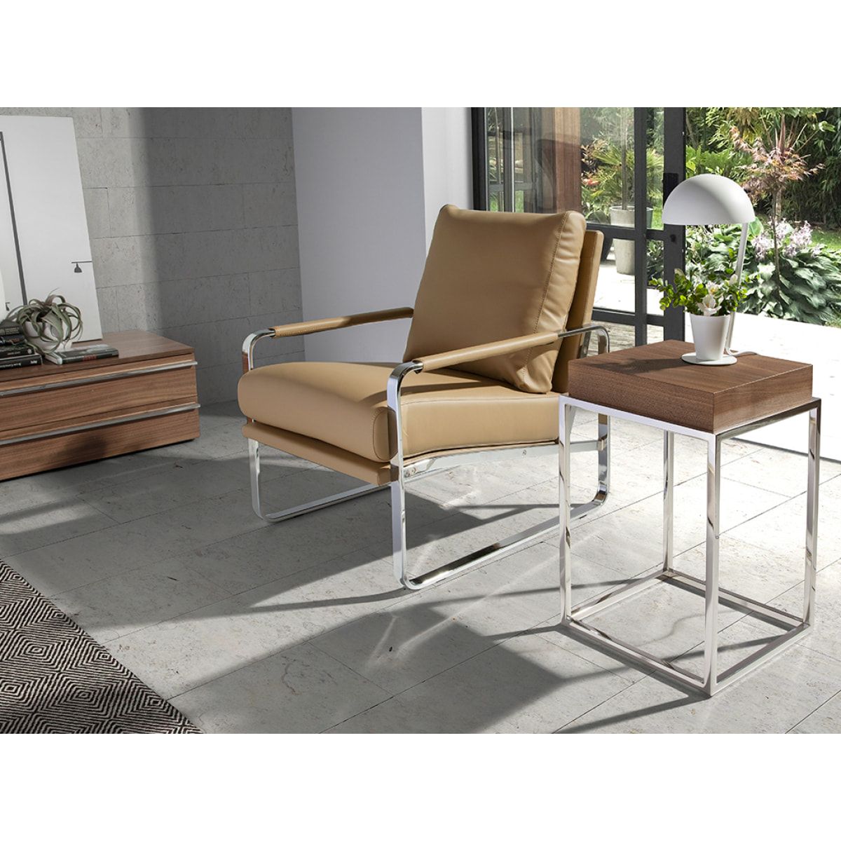 Sillón Angel Cerda de polipiel 67x100x89cm