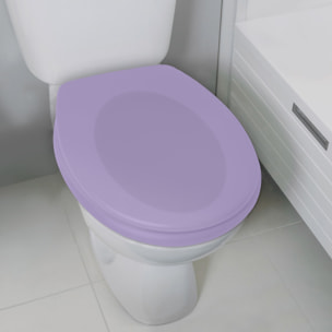 Abattant wc Thermo dur avec frein de chute NEELA Lavande - Charnières ABS Chromé Spirella
