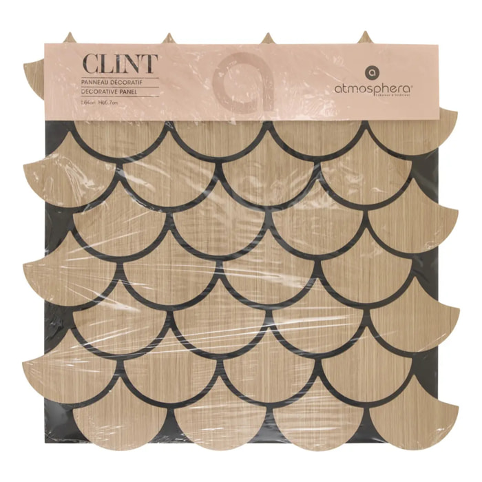 Panneau décoratif mural Clint beige 64x66cm