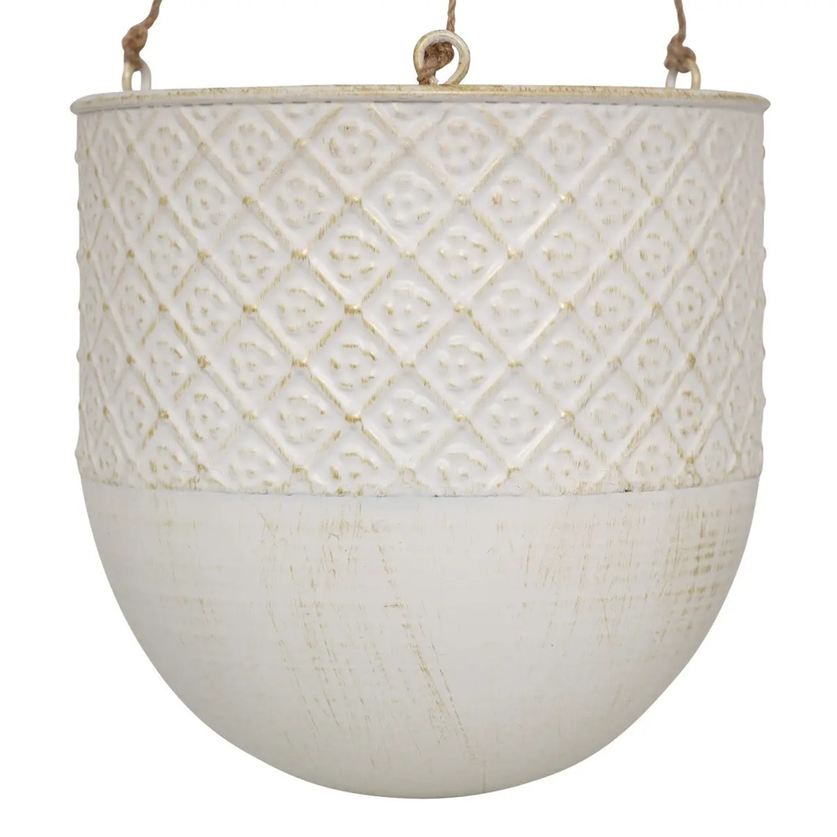 2 cache-pots suspendus "Tino" D19x40cm