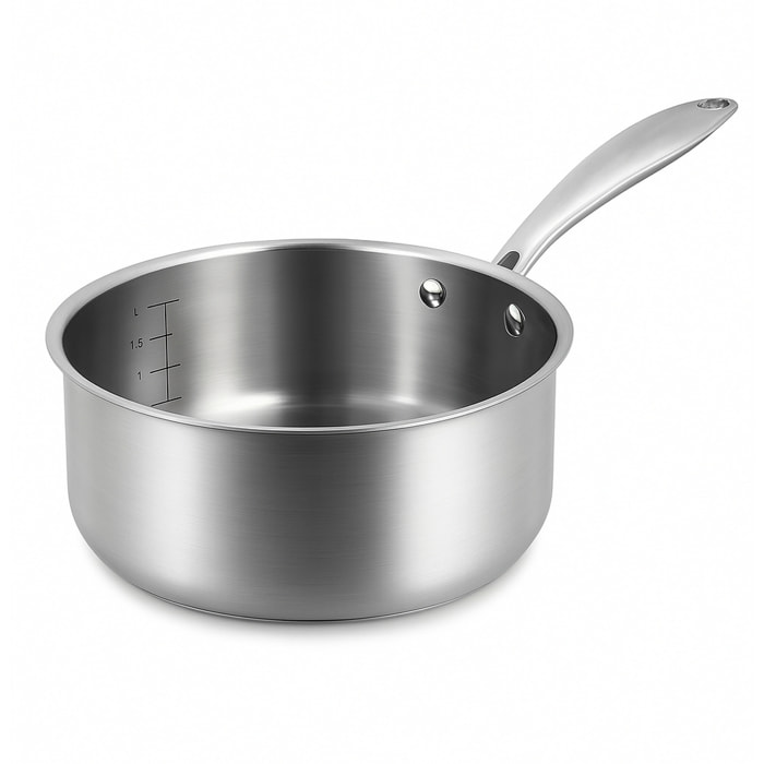 Casserole acier inoxydable 20cm - fait en France - tous feux TRIPLY