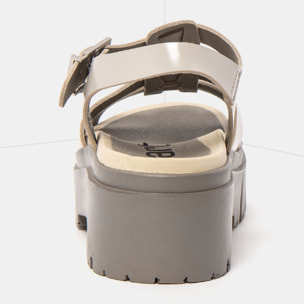 Sandalias 2042 NAPPA SHINNY CINDER / LEEDS color Cinder