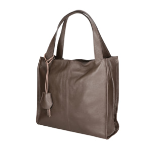 Borsa a spalla  da donna In Vera pelle Made in Italy 34x32x11 cm