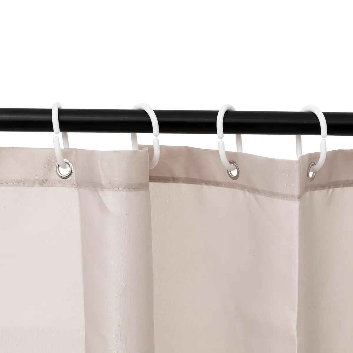 Rideau de douche 180x200cm Beige naturel Colorama