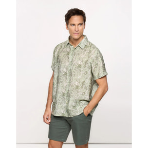 Camisa Manga Corta Verde - Westor