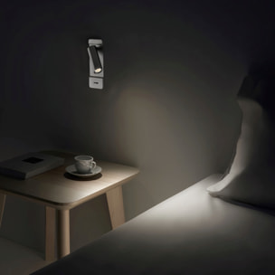 LEDS C4 Luz De Lectura Lire LED 2.2W 2700K Níquel Satinado 125Lm