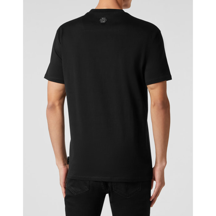 PHILIPP PLEIN T-Shirt Round Neck SKULL AND PLEIN