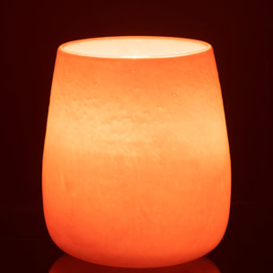J-Line vase Juliette - verre - orange/rose - large - Ø 16 cm
