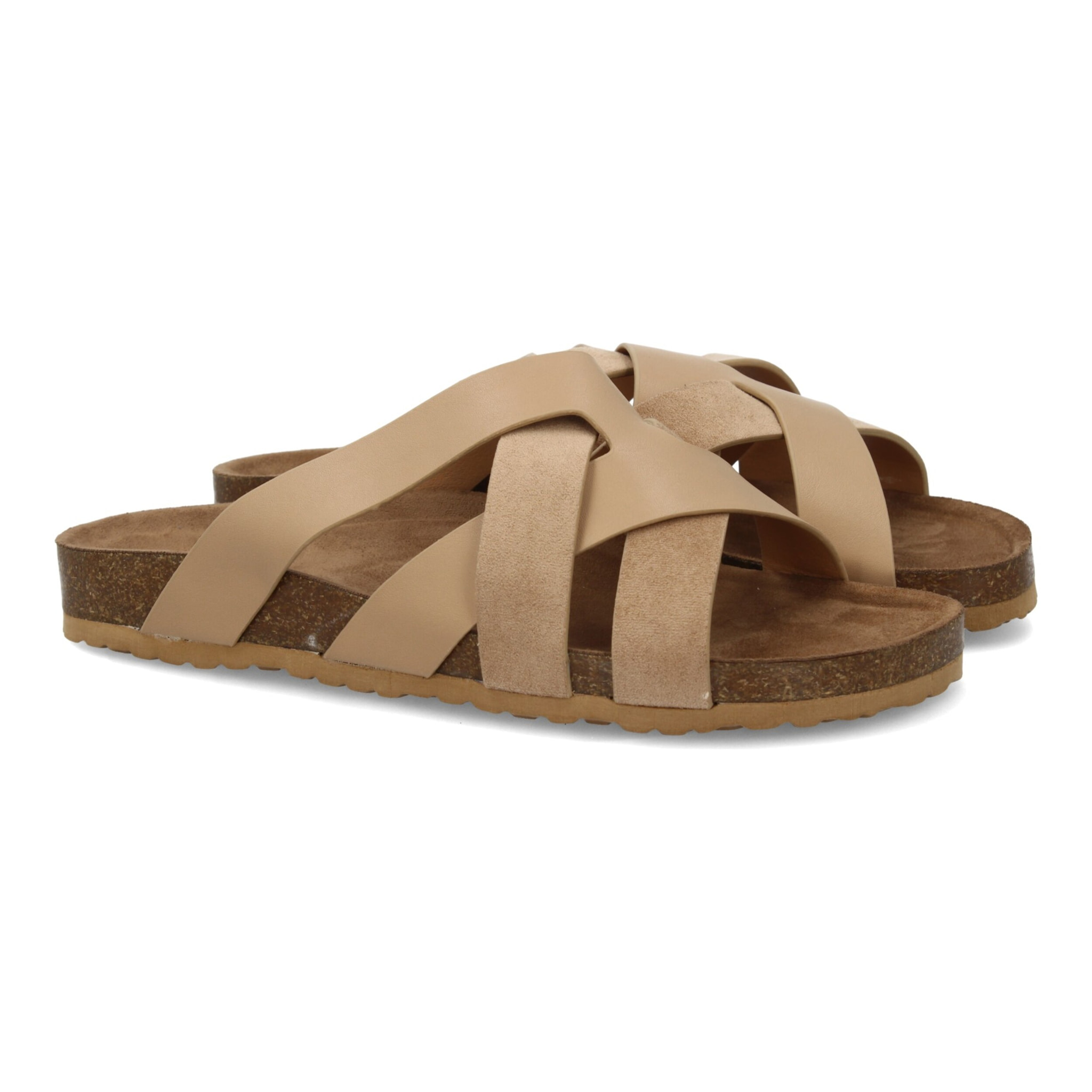 Sandalia para hombre con tiras cruzadas.