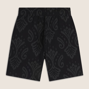 Bermuda in jersey con stampa floreale