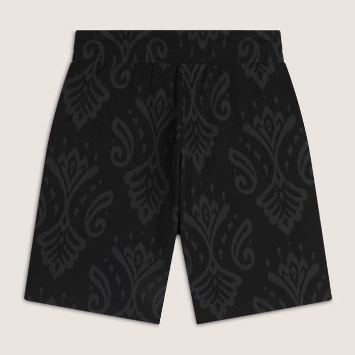 Bermuda in jersey con stampa floreale