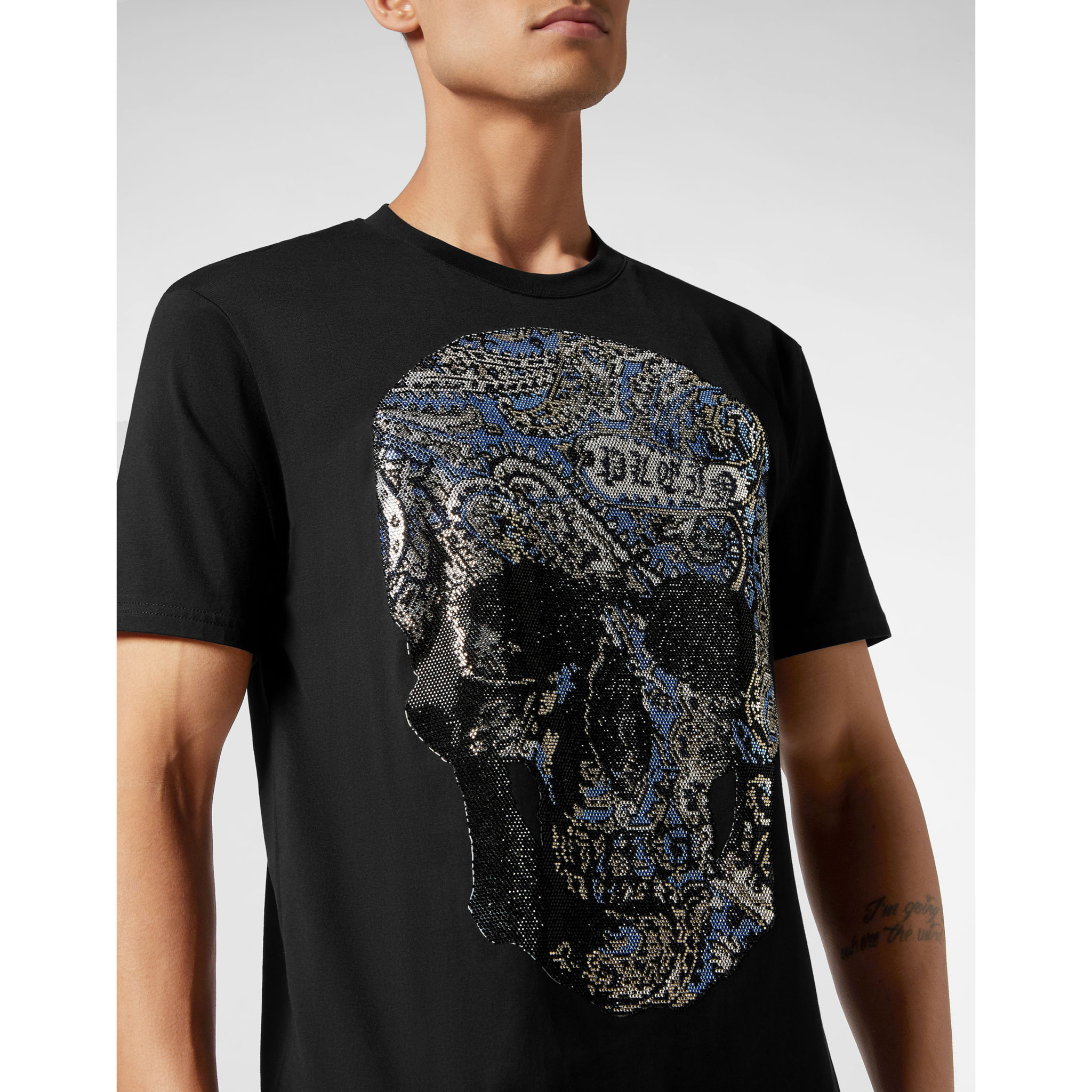 PHILIPP PLEIN T-Shirt Round Neck PAISLEY