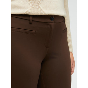 Fiorella Rubino - Pantalones skinny de viscosa LENZING™ ECOVERO™ - Marrón