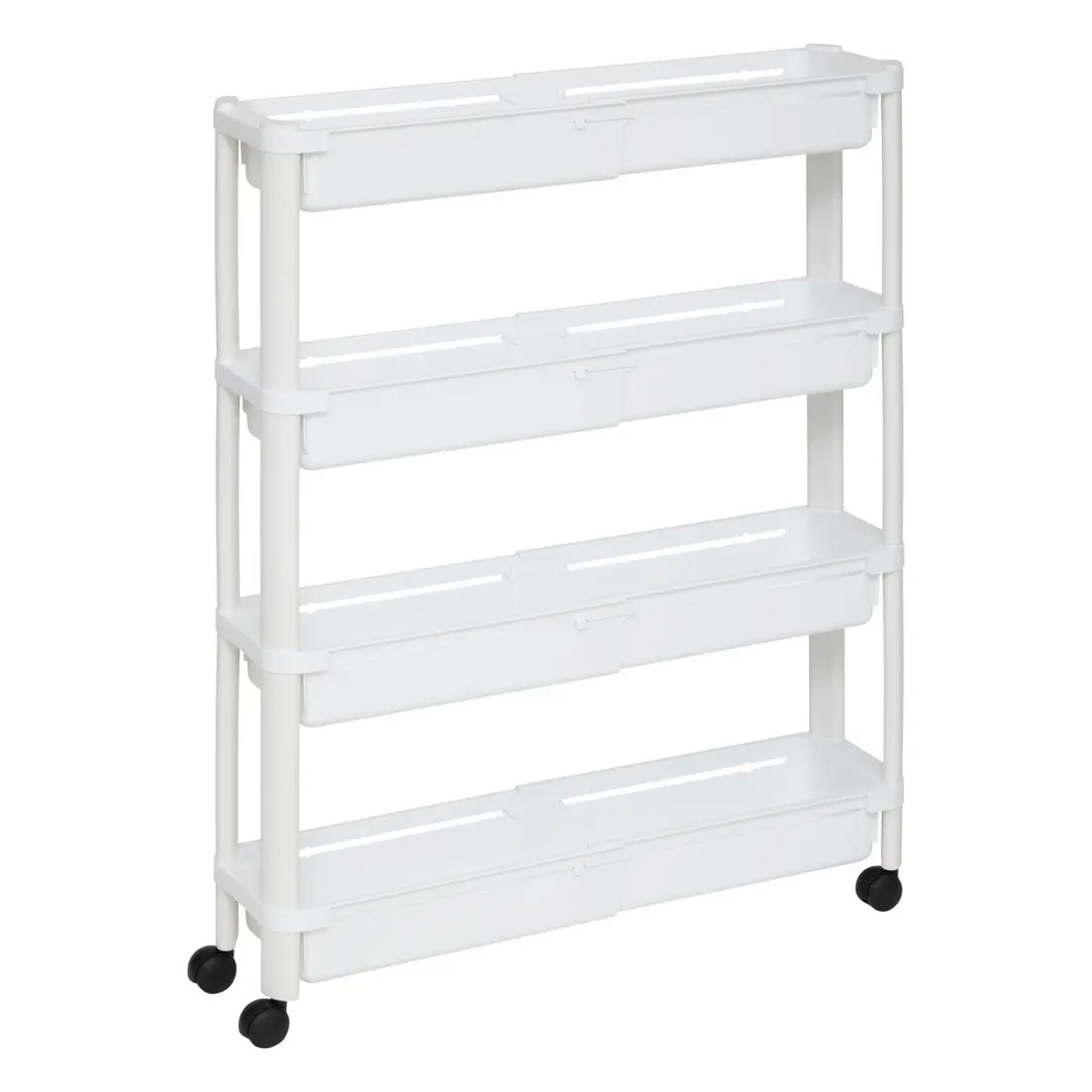 Desserte extensible 4 niveaux blanc
