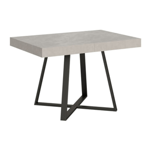 Tavolo allungabile 80x120/204 cm Abbraccio Cashmere gambe antracite
