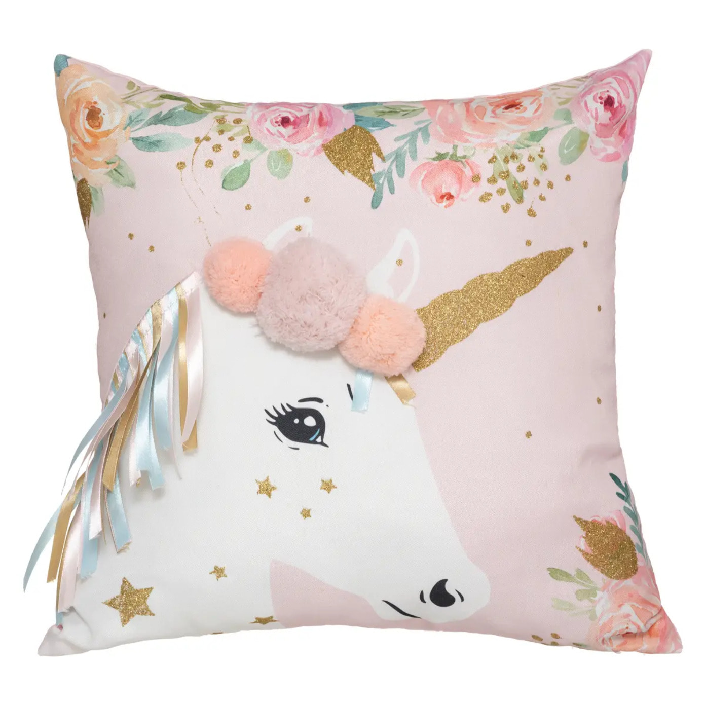 Coussin enfant "Licorne" - 40x40 cm