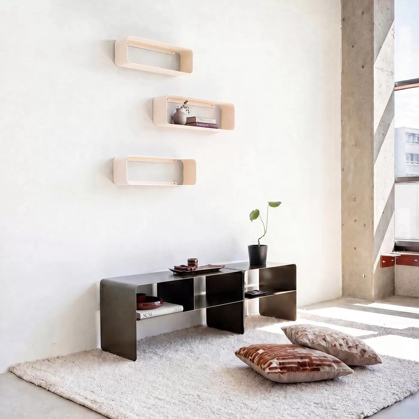 Étagère murale Lounge 58cm crème Kare Design