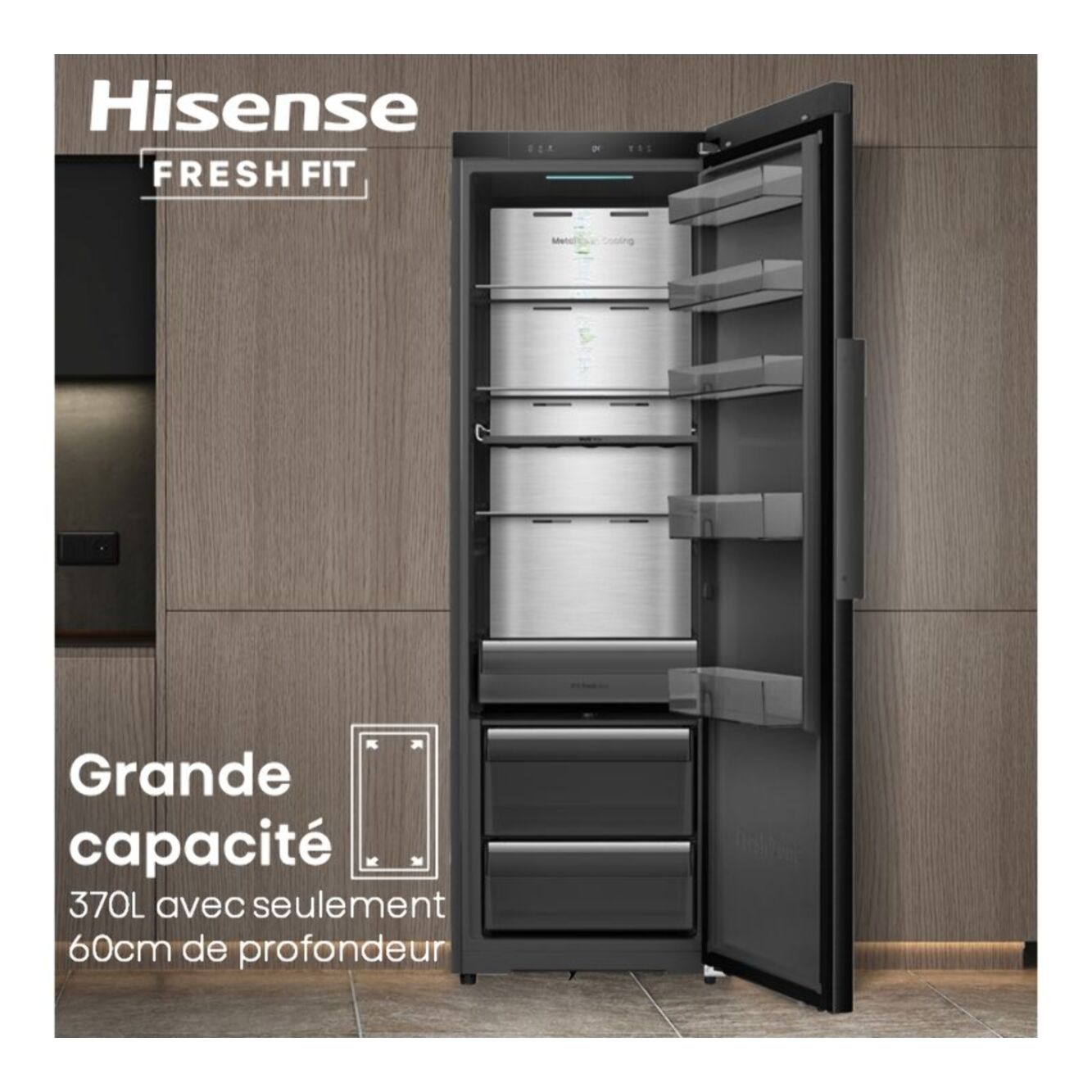 Réfrigérateur 1 porte HISENSE RL5K370GSFC freshfit
