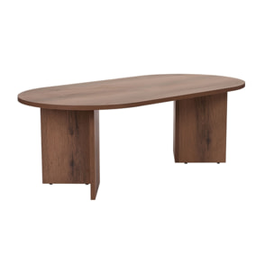 Table basse en bois "Sable" - 60 x 119 x 40 cm - Noyer