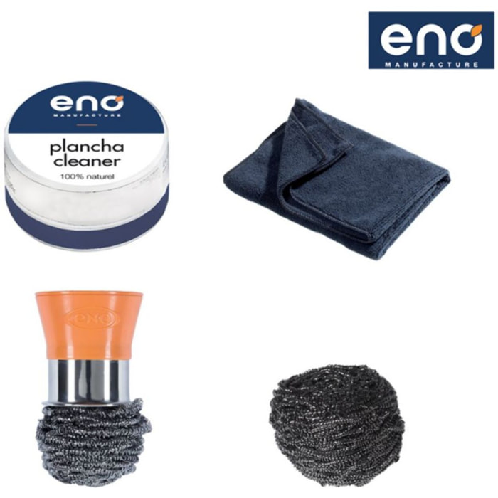 Boule inox ENO coffret nettoyage plancha