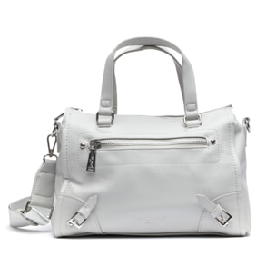 Camomilla - Borsa a bauletto BESYL in Acrilica, bianco (28.5 X 13 X 22 cm)