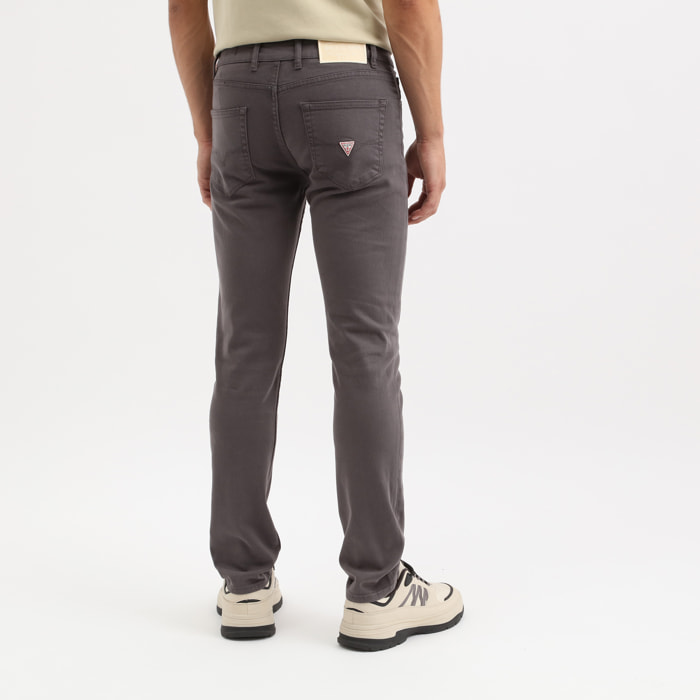 Jeans Angels - coupe slim - coton - logo - gris foncé