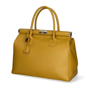 Borsa a mano da donna - Modello Aleria - Vera pelle - 35.0 x 26.0 x 16.0 cm