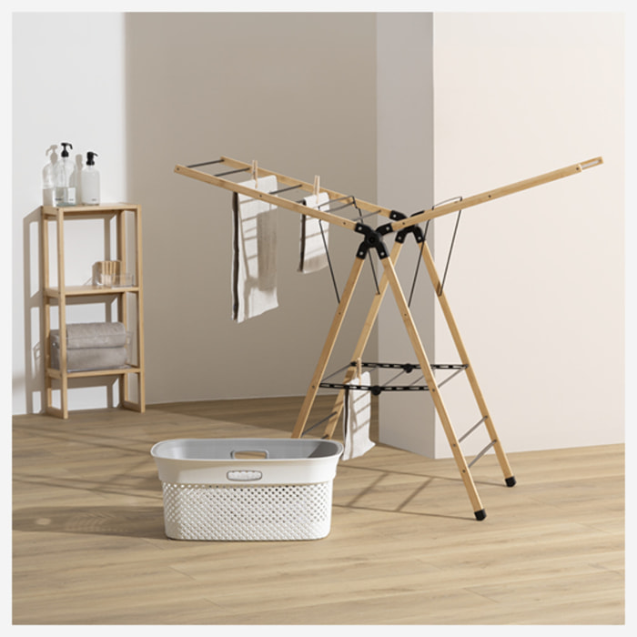 Étendoir à linge "BlackBamboo" 95x62cm